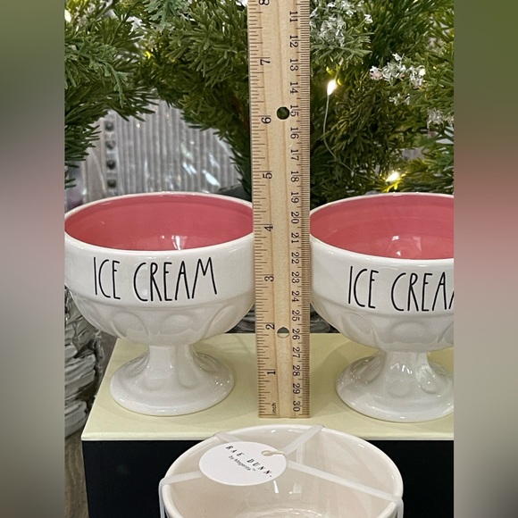 Brand NEW wTags Rae Dunn ICE CREAM Dishes & NUTS SPRINKLES Bowls - 4 Pcs Total - Picture 10 of 12